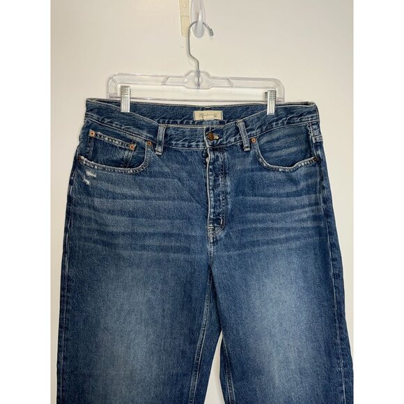 Madewell Womens Low Slung Crop Baggy Jeans Size 31 - Picture 3 of 12